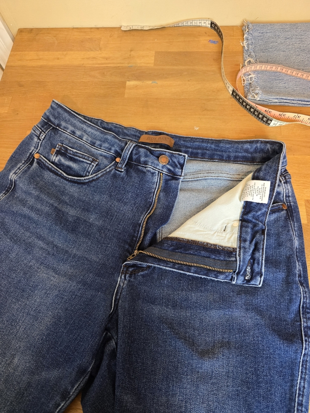 Judy Blue High Waist Tummy Control Back Pocket Embroidery Bootcut Denim Jean 18W - Picture 9 of 14
